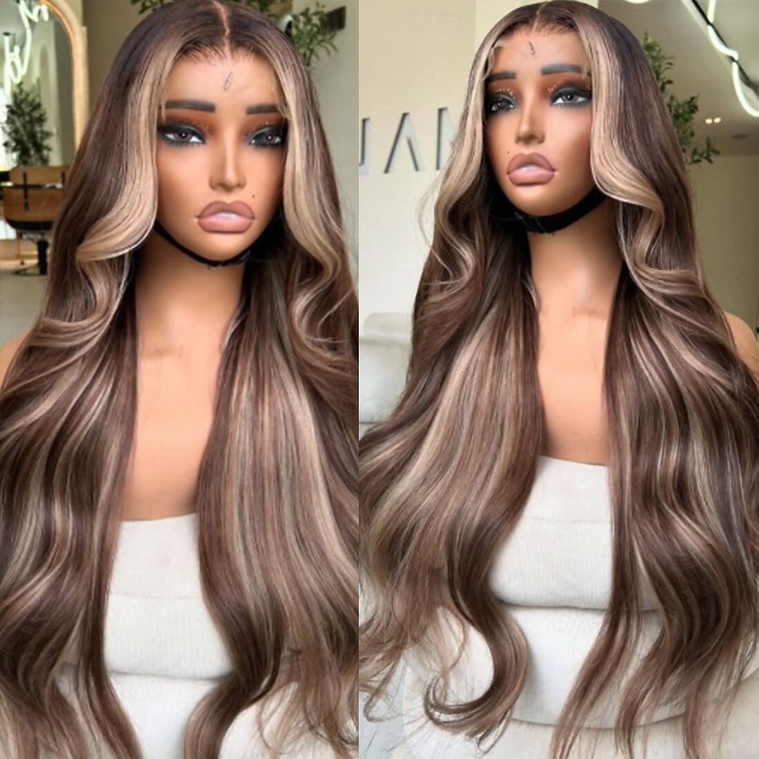 Onverwerkt maagd haar 5x5 Sluiting 4x13 Sluiting Pruik Gelaagd kapsel Peruaans haar Golvend Blond Bruin Meerkleurig Pruik 130% 150% Haardichtheid met babyhaar Haar met highlights / balayage 100 2025 - $342.79 –P3