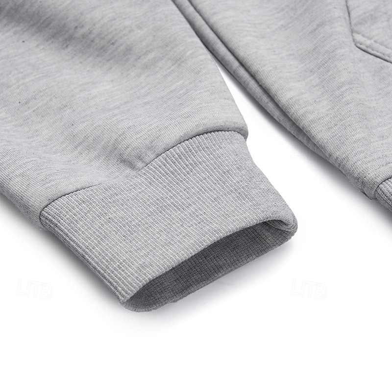 Per uomo Felpa con cappuccio Felpa con cappuccio e zip corta Felpa con cappuccio in pile Nero Grigio Con Cappuccio Mezza zip Semplice Con zip Zip a un quarto Sport & Outdoor Casuale Quotidiano del 2025 a $27.99 –P7