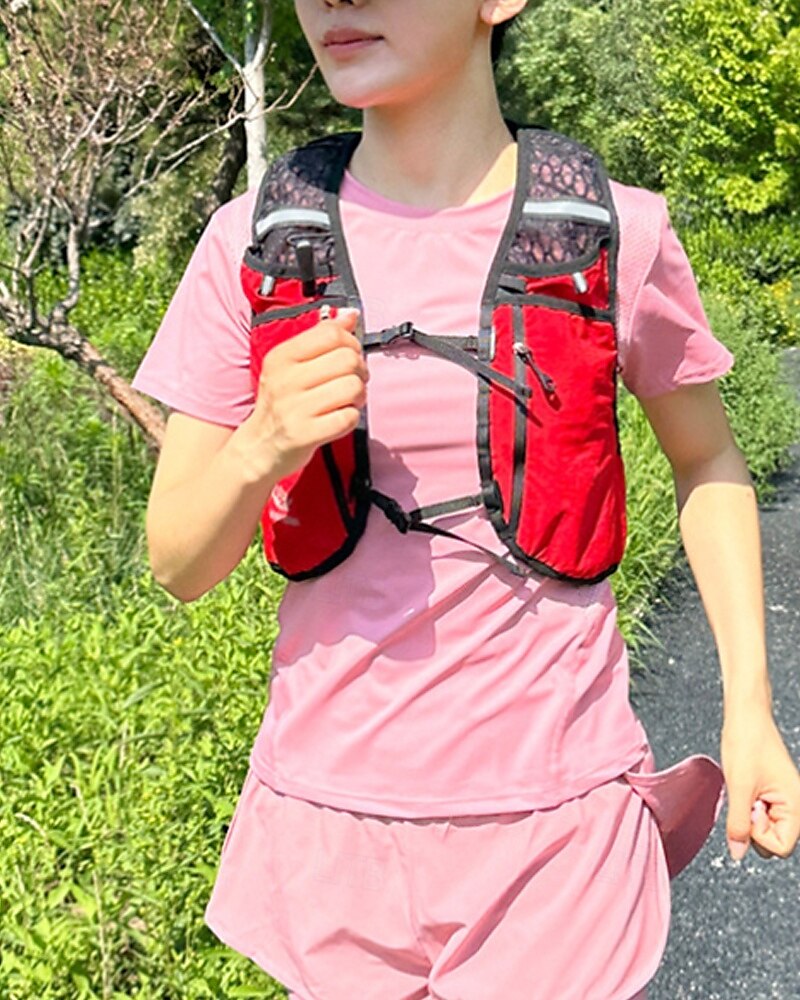 Löparväst Vattenpaket Vätskeväst Armwarmers Vattentät Snabb tork Lättvikt Polyester för Maraton Camping Joggning 2025 - $39.99 –P15