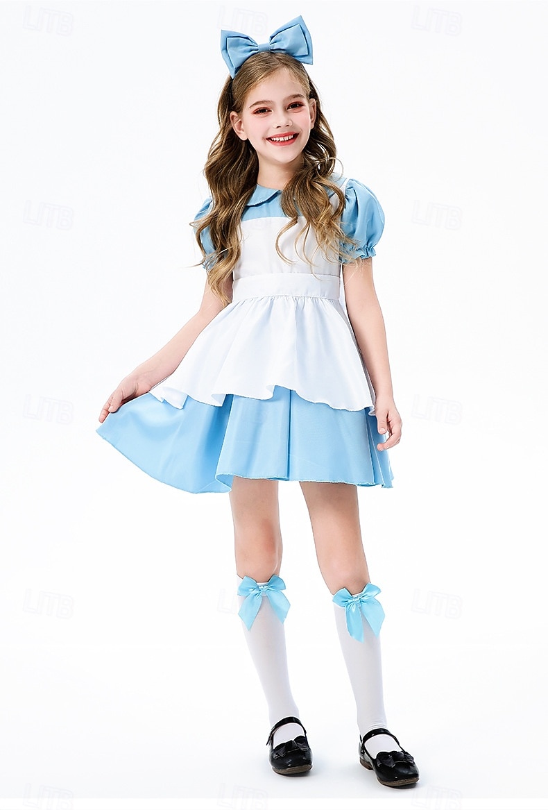 Bajka Zainspirowany Krainą Czarów Eksplorator oceanów Alice Sukienka Kostium Postacie z bajek Słodka Lolita for Dla dziewczynek Dla dzieci Halloween Karnawał Spektakl Edukacyjne przebieranki 2026 - $36.99 –P11