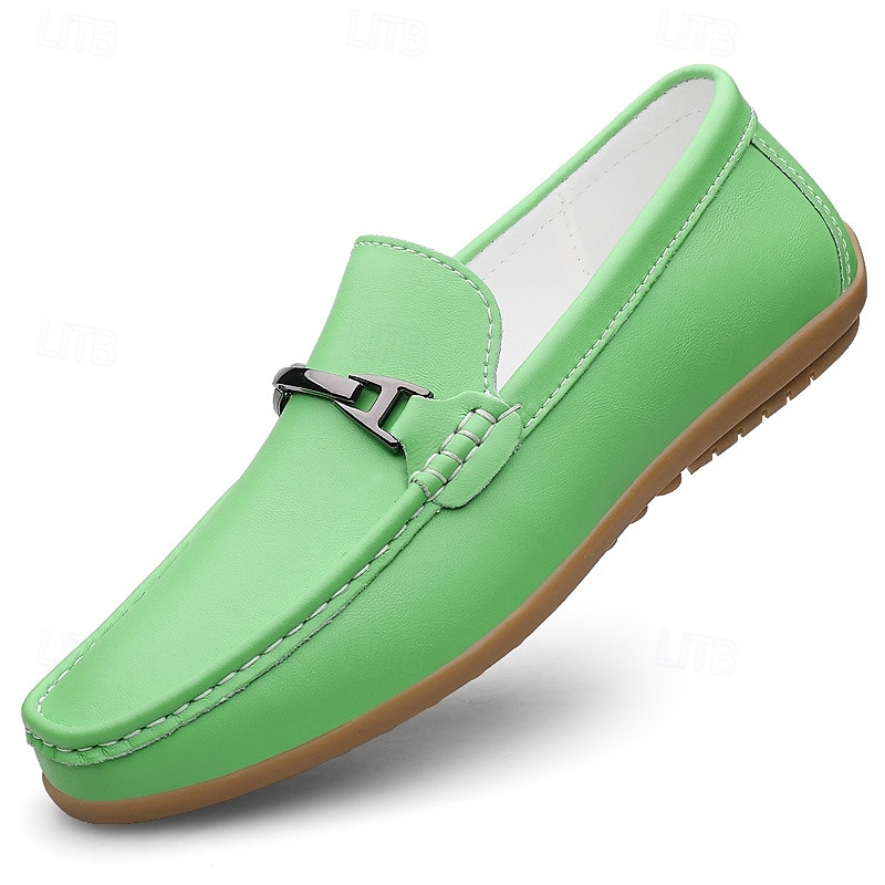 Rode imitatieleren loafers voor heren, stijlvol instapmodel met comfortabele, zachte binnenzool, ideaal voor zakelijke, casual weekenden en reizen 2026 - $64.99 –P6
