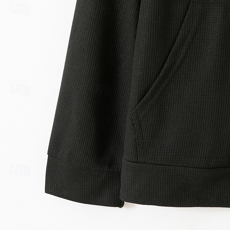 Herre Polo genser Glidelås med glidelås Svart Hvit Blå Kakifarget Grå Halv glidelås عادي Ta igjen glidelåsen Lomme Quarter Zip Sport & Utendørs Avslappet Daglig Gatemote Kul Sportsklær Vår & Vinter 2025 - $25.99 –P11