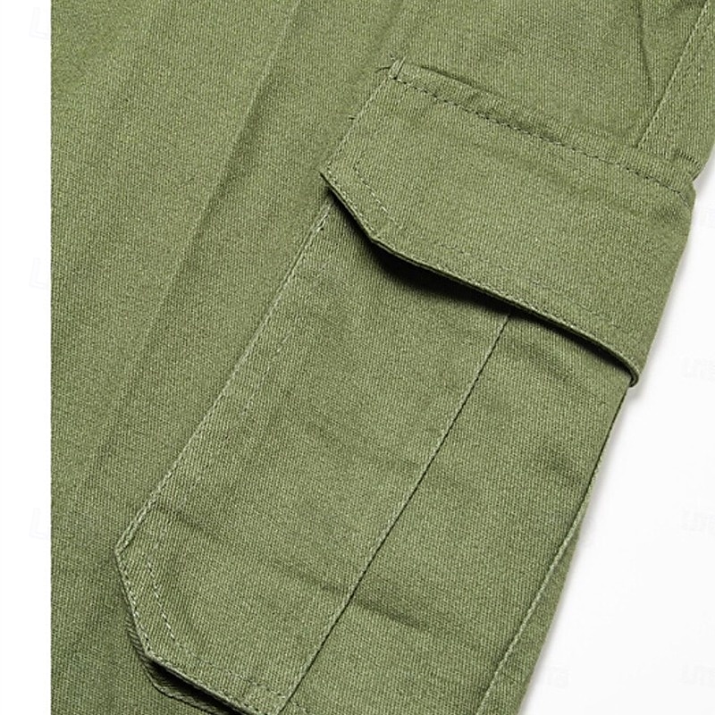 Per uomo Pantaloncini cargo Shorts Pantaloncini Estivi Multi-tasche Tasca con Patta Semplice Comodità Indossabile Lunghezza al ginocchio All'aperto Sport Quotidiano Moda Casual Verde Cachi del 2025 a $22.99 –P13