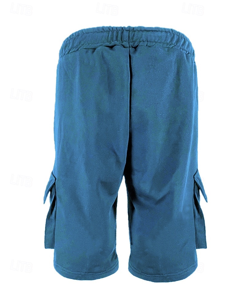 Men's Athletic Shorts Sweat Shorts Shorts Summer Shorts Pocket Drawstring Elastic Waist Plain Comfort Breathable Short Outdoor Sports Classic Casual Black Blue Micro-elastic 2026 - $20.99 –P10