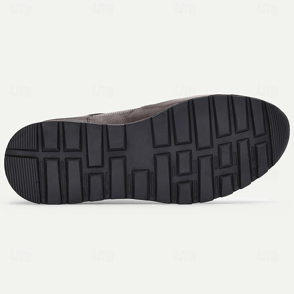 Sapatos casuais masculinos de couro bovino premium, design de cadarço de dois tons com sola esportiva, perfeitos para uso casual de negócios, viagens e caminhadas na cidade de 2026 por $109.99 –P6