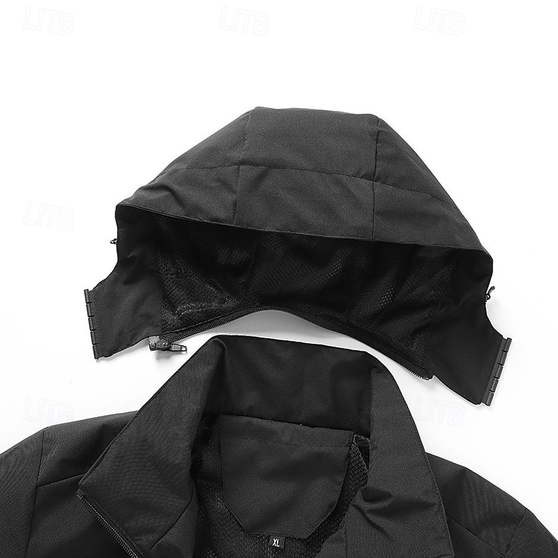 Men's Windbreaker Hiking Jacket rain coat Outdoor Waterproof Windproof Hiking Outfits Hiking Clothes Spring Autumn / Fall Top Camping / Hiking / Caving Running Black Blue Dark Blue 2025 - $14.79 –P5