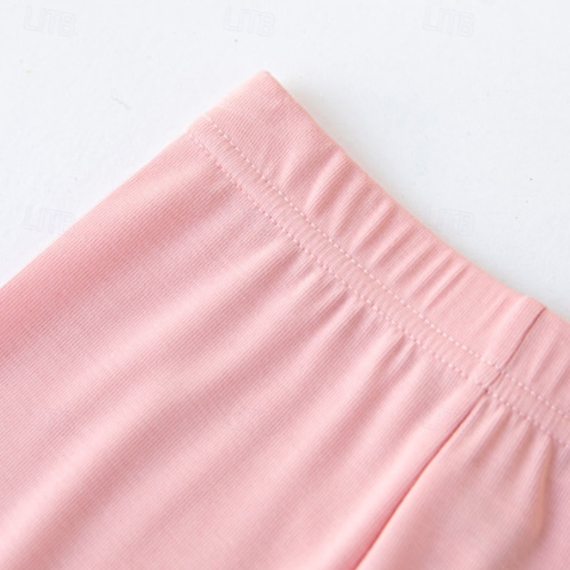 Kids Girls' Leggings Solid Color Daily Outdoor 4-12 Years Fall Black White Pink 2025 - $8.49 –P9