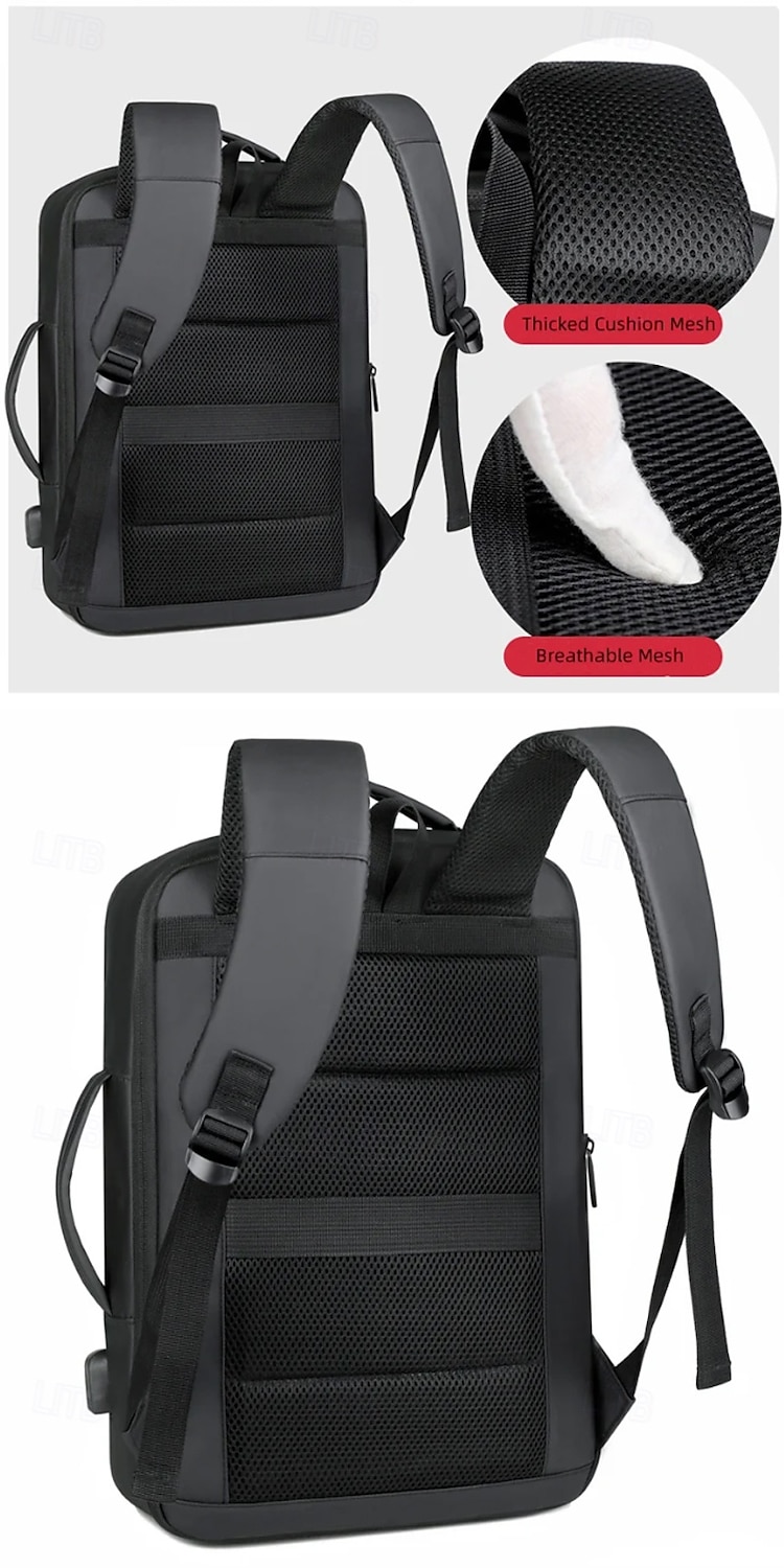 2026年 1個 メンズ 旅行用バックパック 拡張可能 オックスフォード 大容量 USB充電 ビジネス 男性用バックパック コンピューター用 メンズバックパック  コレクション – $47.99 –P7