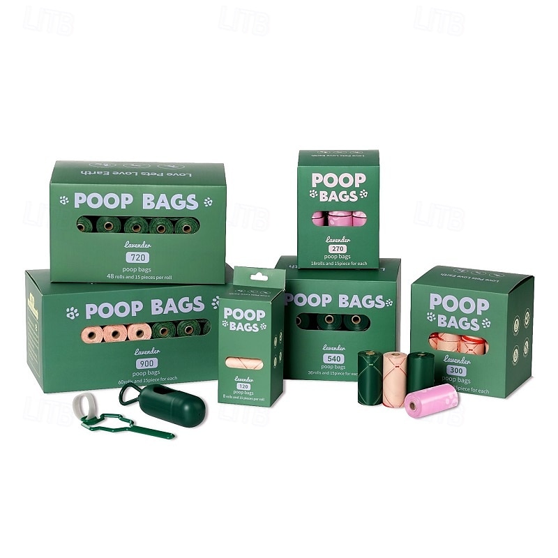New Environmentally Friendly Recyclable Dog Poop Bag Portable Storage Bag With Hands-Free Clip Pet Waste Bag 36 Rolls 2025 - $50.99 –P9