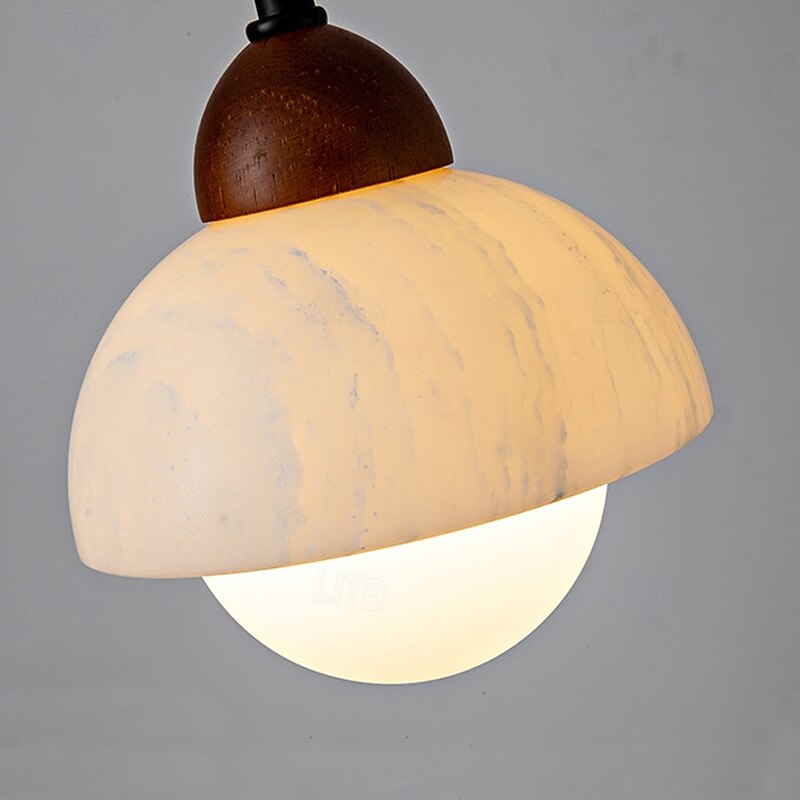 Nordisk moderne pendellampe i alabastermarmor, minimalistisk eleganse 2025 - $178.99 –P3