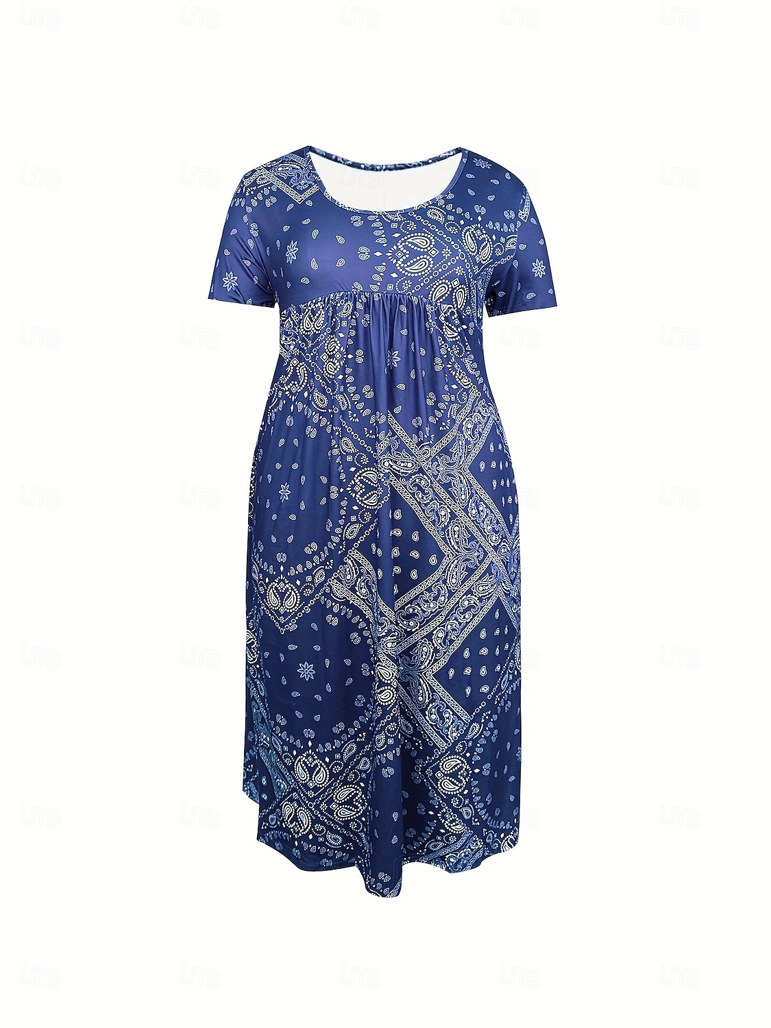Pentru femei Rochie Lunga Rochie Maxi Rochie casual Modă Zilnic Fit regulat Floral Manșon scurt Stil Nautic Roz Îmbujorat Roșu-aprins Albastru piscină Gri Vară 2025 - $21.99 –P3