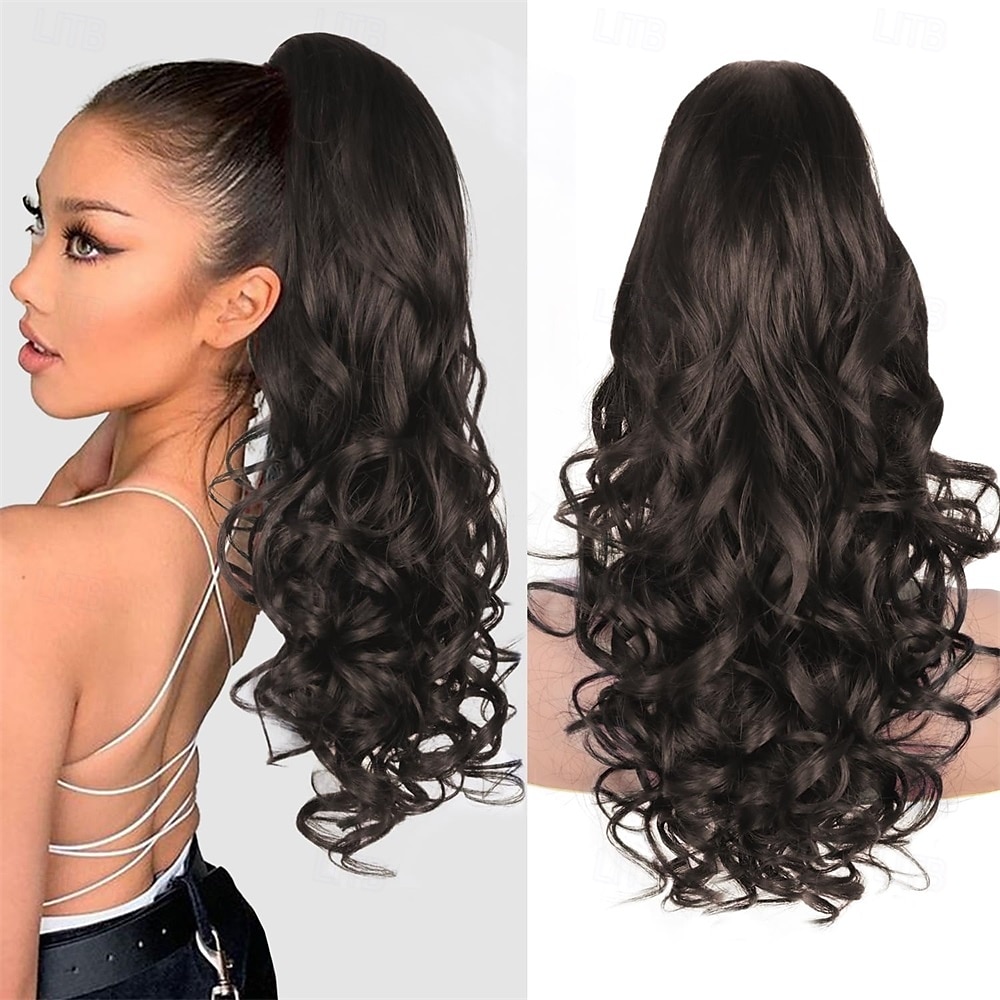 24 Inch Ponytail Extension Clip on Ponytails for Women Long Curly Wavy Ponytail Extensions for Women Synthetic Layered Pony Tails Hair Extensions 2025 - $19.49 –P8