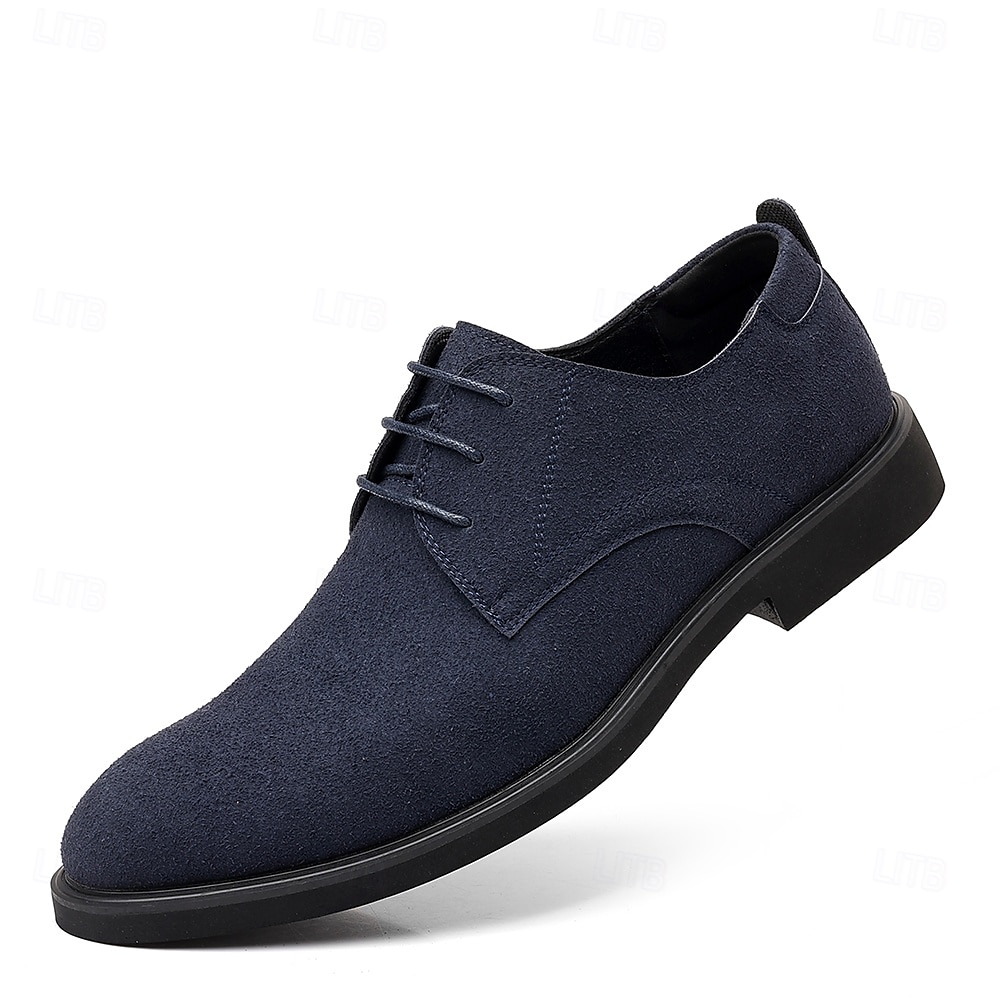 Braune Derby-Schuhe aus hochwertigem Rindsleder für Herren mit glattem Kunstleder-Finish – klassisches Schuhwerk fürs Büro, formelle Anlässe und den Alltag 2025 - $42.99 –P1