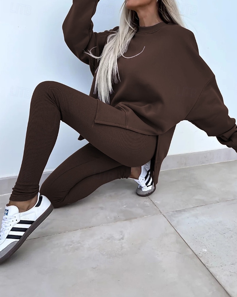 Damskie Dres Getry Bluza z kapturem Koronka Kieszeń na zamek Solidne kolory Zestawy odzież Jesień Magenta Czarny Siłownia Athleisure Bieganie Keep Warm Odporność na wiatr Długi rękaw Sport Odzie 2026 - $31.99 –P7