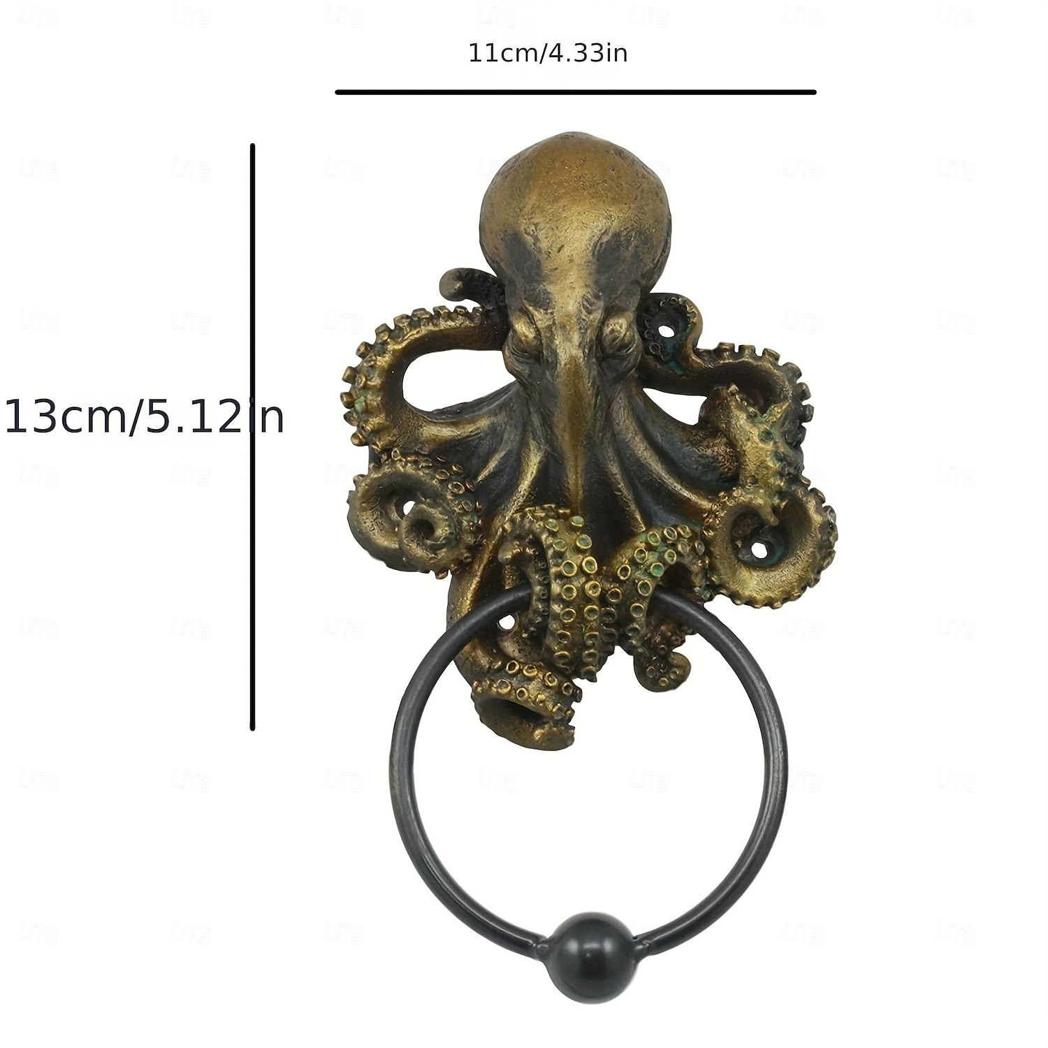 Heurtoir de porte pieuvre en résine non électrique - figurine décorative sur le thème d'Halloween pour une utilisation intérieure/extérieure dans différents types de pièces de 2025 ? $26.99 –P3