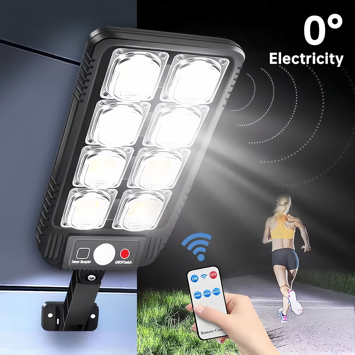 100/200led Solar Street Light IP65 Waterproof Solar Outdoor Motion Sensor Lights Solar Wall Light with Remote for Garden Yard  1PC 2025 - $26.99 –P2
