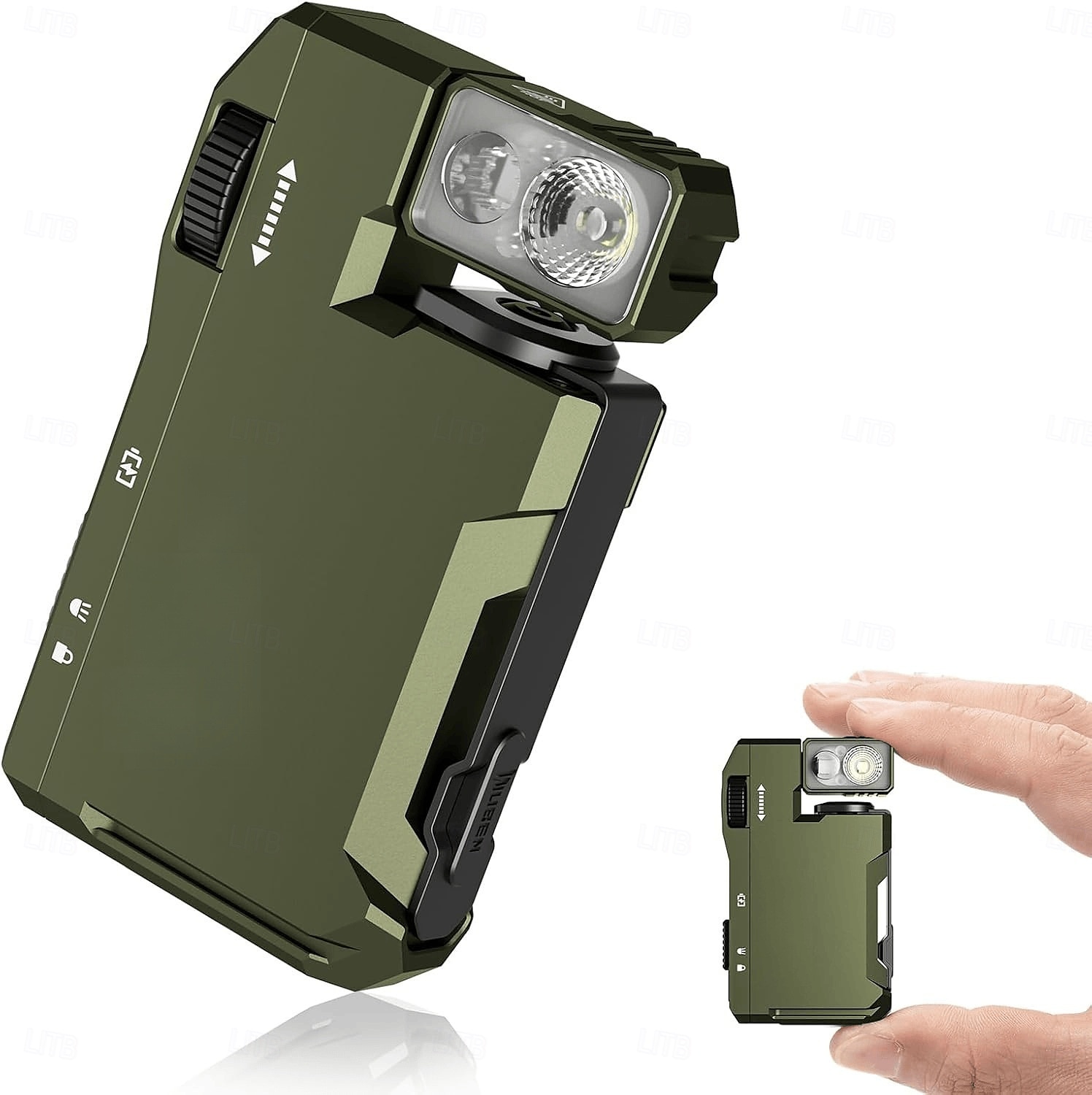 פנס EDC נטען G5, פנס מיני עם שני מקורות אור של 400 לומן ועם תאורת RGB, פנסי כיס שטוחים ניידים, פנס מחזיק מפתחות מגנטי למקרי חירום ביתיים חיצוניים 2025 - $24.99 –P1