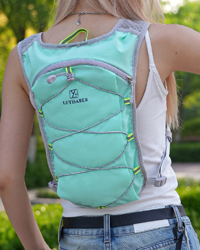 Laufweste Wasserpaket Trinkweste Armwärmer Reflektierend Wasserdicht Schnelltrocknend Polyester für Marathon Wandern Joggen 2025 - $16.79 –P7