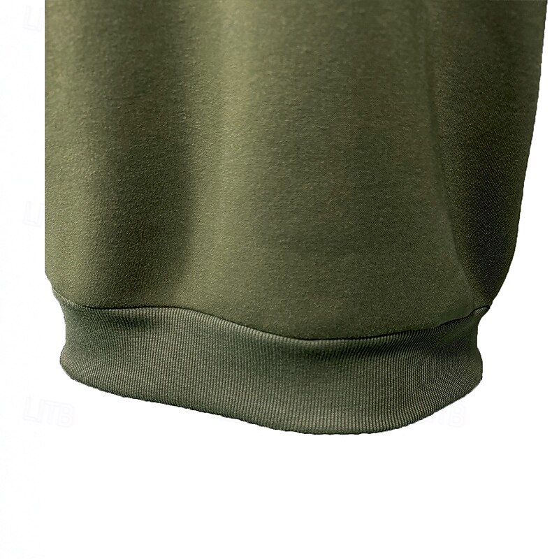 Męskie Bluza na zamek Bluza z kapturem Taktyczna Czarny Zieleń wojskowa Czerwony Granatowy Jasnoszary Stójka Równina Przednia kieszeń Quarter Zip Sport i turystyka Codzienny Święto Moda miejska 2025 - $23.99 –P6