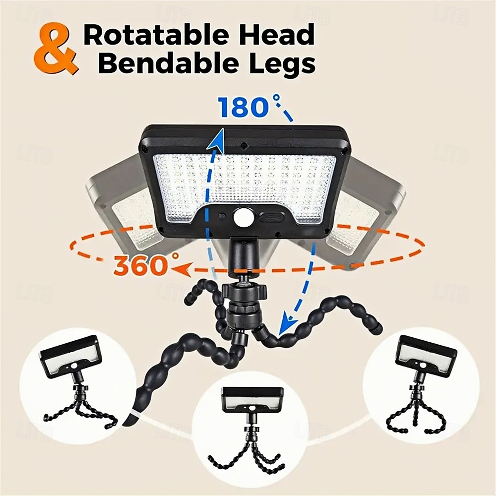 Датчик движения на солнечной батарее, дверной светильник, осьминог, уличный фонарь для двора, настенный светильник для дома, уличная лампа для сада и двора, водонепроницаемая осветительная лампа 1 шт. 2026 - $33.99 –P8