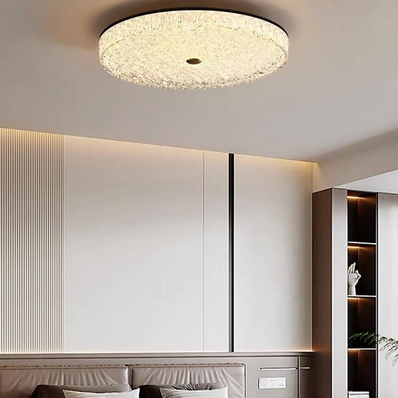 LED Modern Minimalist Round Ceiling Light for Bedroom & Living Room Stepless Dimming with Remote Control 2025 - $192.99 –P9