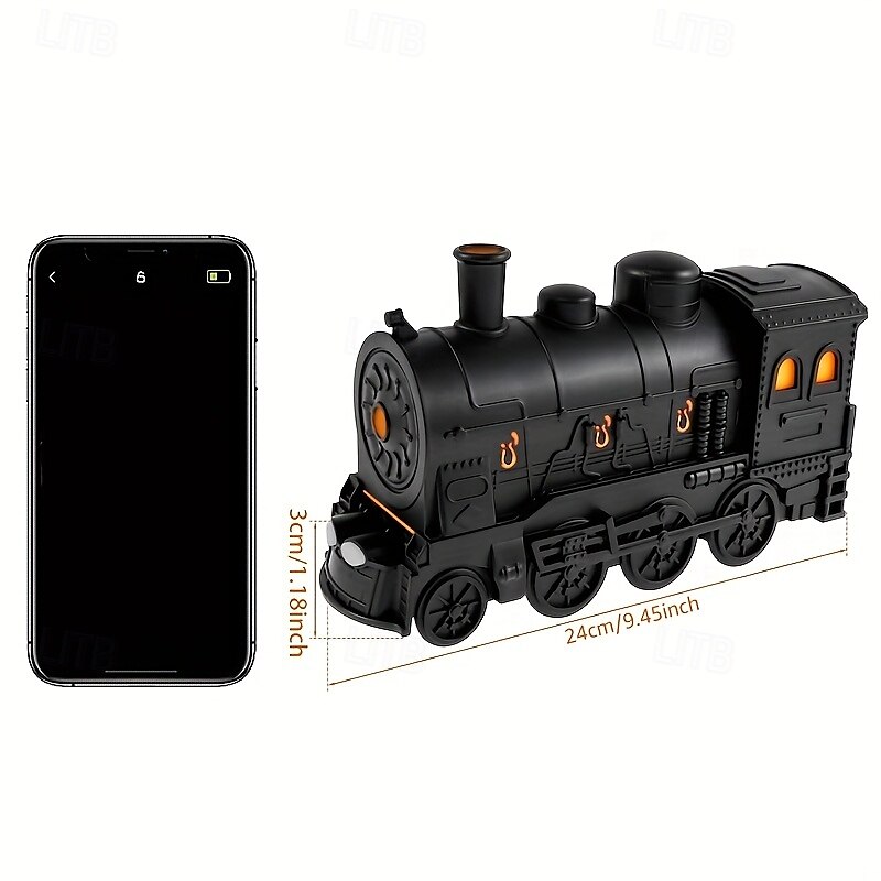Diffusore di oli essenziali da 300 ml a forma di treno a vapore retrò &umidificatore con telecomando a doppia modalità di nebulizzazione, perfetto per la camera da letto &arredamento per ufficio del 2025 a $109.99 –P4