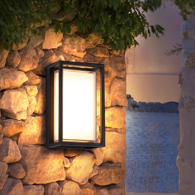 Lampada da parete a LED impermeabile per esterni in lega di alluminio e vari stili di lampada da parete moderna per cortili di ville del 2025 a $116.99 –P9