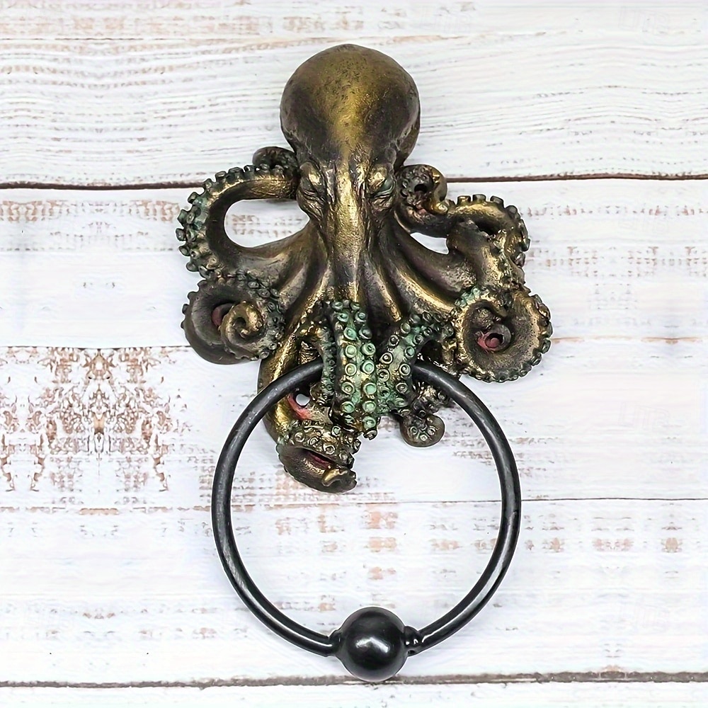 Heurtoir de porte pieuvre en résine non électrique - figurine décorative sur le thème d'Halloween pour une utilisation intérieure/extérieure dans différents types de pièces de 2025 ? $26.99 –P2