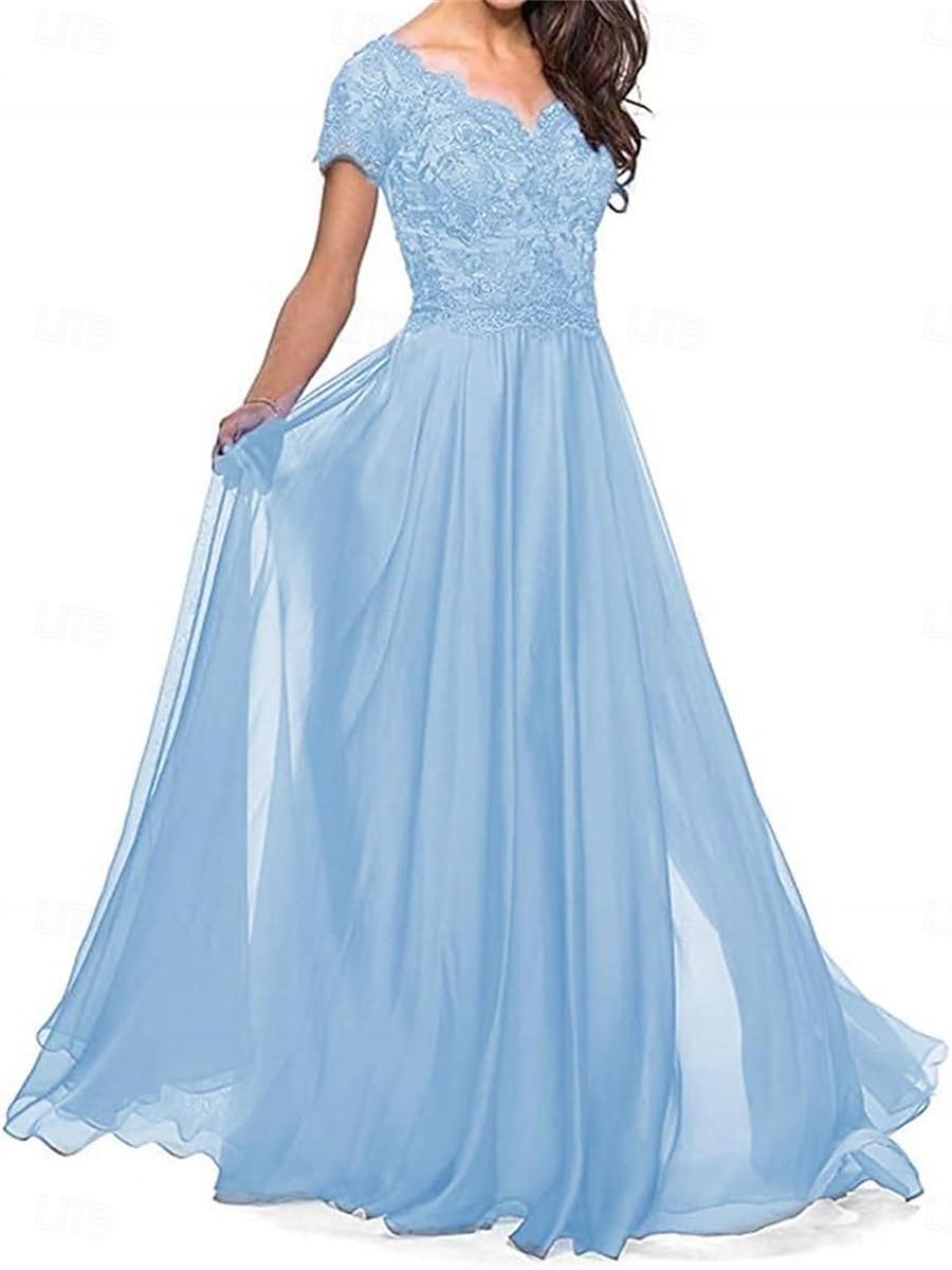 Linia -A Rochie Mama Miresei Elegant In Formă de Inimă Lungime Podea Poliester Manșon scurt cu Pliuri 2025 2025 - $109.99 –P10