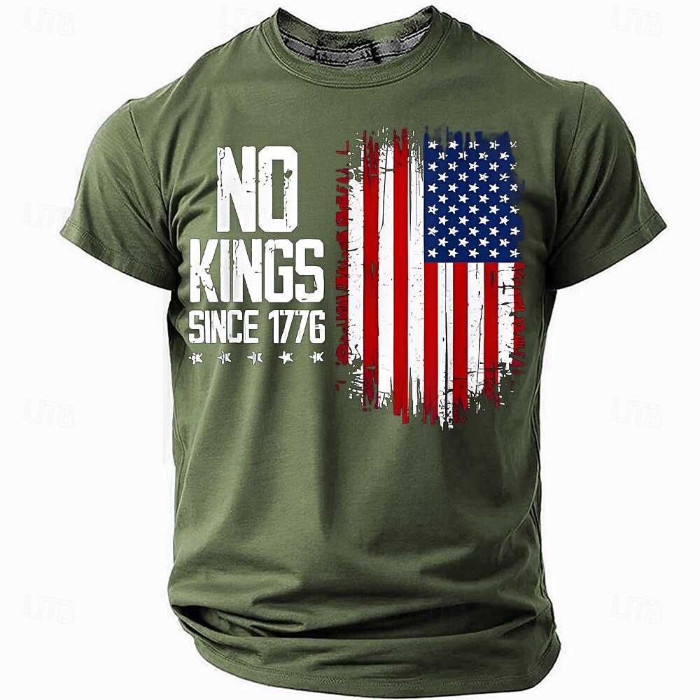 Magliette Patriottiche per Uomini Maglietta Teschio Americana con Bandiera Statunitense Manica Corta Maglietta Stampa 3D Maglietta Girocollo Moda Quotidiana Basic Strada Casual Quotidiana Nera Estate del 2025 a $17.99 –P2