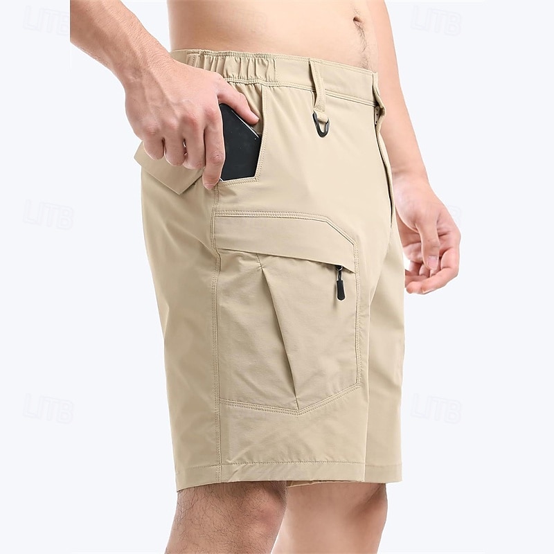 Per uomo Pantaloncini cargo Shorts Pantaloncini Estivi Elastico in vita Multi-tasche Semplice Comodità Indossabile Lunghezza al ginocchio All'aperto Sport Quotidiano Moda Casual Nero Cachi del 2025 a $23.99 –P9