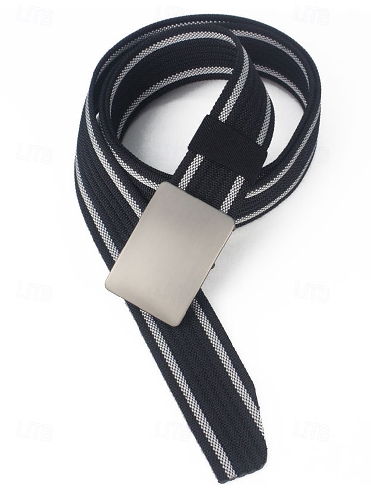 мужской тактический ремень в стиле милитари с металлической пряжкой – регулируемый ремень из полиэстеровой тесьмы для ношения на открытом воздухе, на работе и в повседневной жизни 2026 - $18.99 –P5