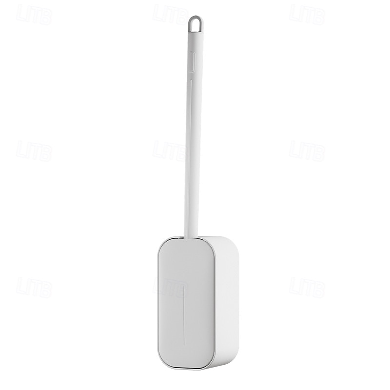 Cepillo de baño doméstico, limpiador de inodoro de mango largo, montaje en pared, diseño en forma de S 2025 - $14.99 –P8