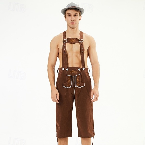 Oktoberfest Lederhosen Cappello alpino Bavarese Tedesco Alpino Prati Per uomo Feste Festa della birra Panno in stile tradizionale del 2026 a $38.99 –P2