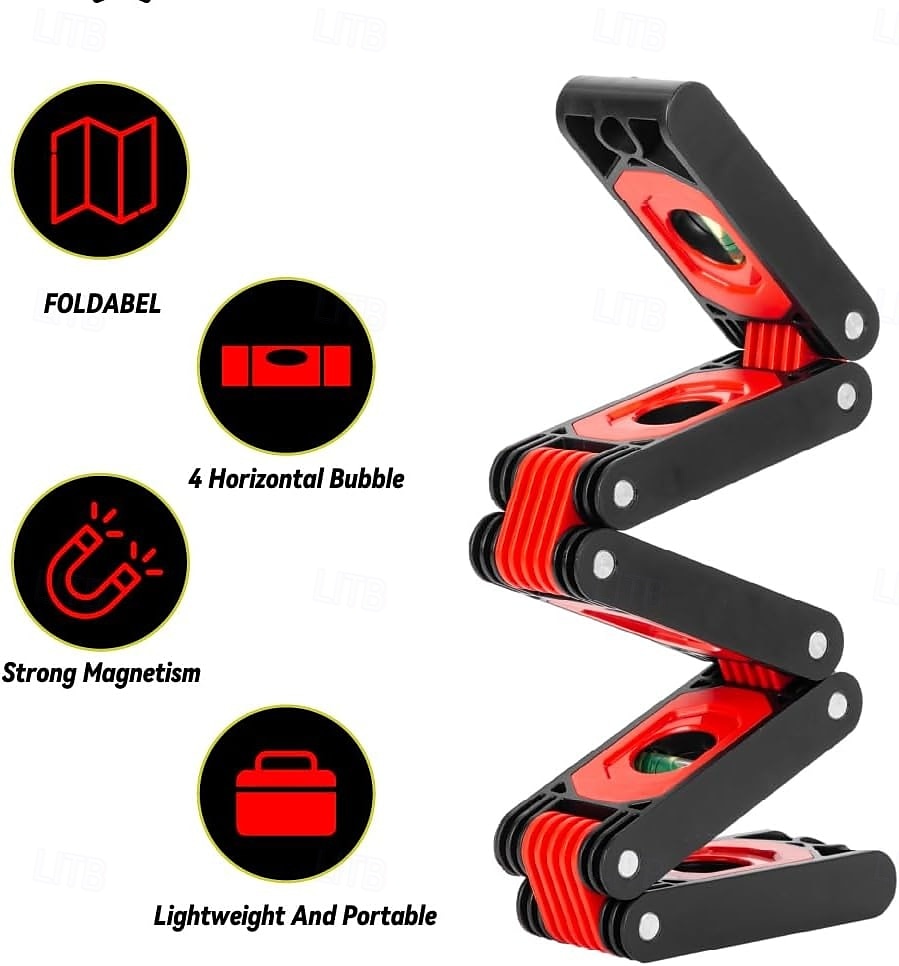 Strumento di misura multiangolo pieghevole, righello magnetico per la lavorazione del legno, misure verticali precise 45-90, compatto &design salvaspazio del 2025 a $28.99 –P3