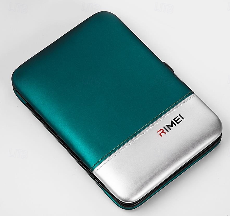 Sada nůžek na nehty rimei 15dílná, profesionální sada na kleštičky na nehty, sada na manikúru s přenosným koženým pouzdrem, sada na manikúru a pedikúru z nerezové oceli, sada na péči o nehty 2026 - $63.99 –P9