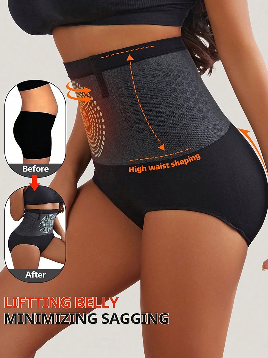 Women's Shapewear Waist Trainer Sport Pure Color Elastic Waist Daily Sleeveless Black Summer Spring Fall Winter 2025 - $7.49 –P4