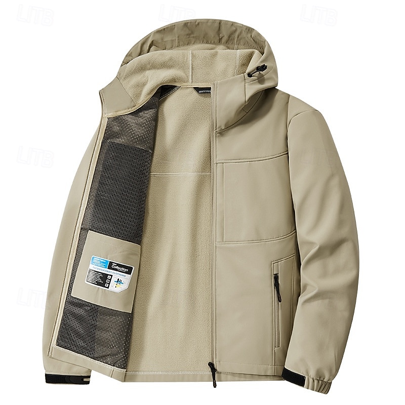 Per uomo Giacca a Vento Giacca da escursionismo Giacca in pile da escursionismo Cotone Inverno All'aperto Termico Antivento Giacche in pile Nero Giallo Verde militare Cachi Grigio del 2025 a $55.99 –P2