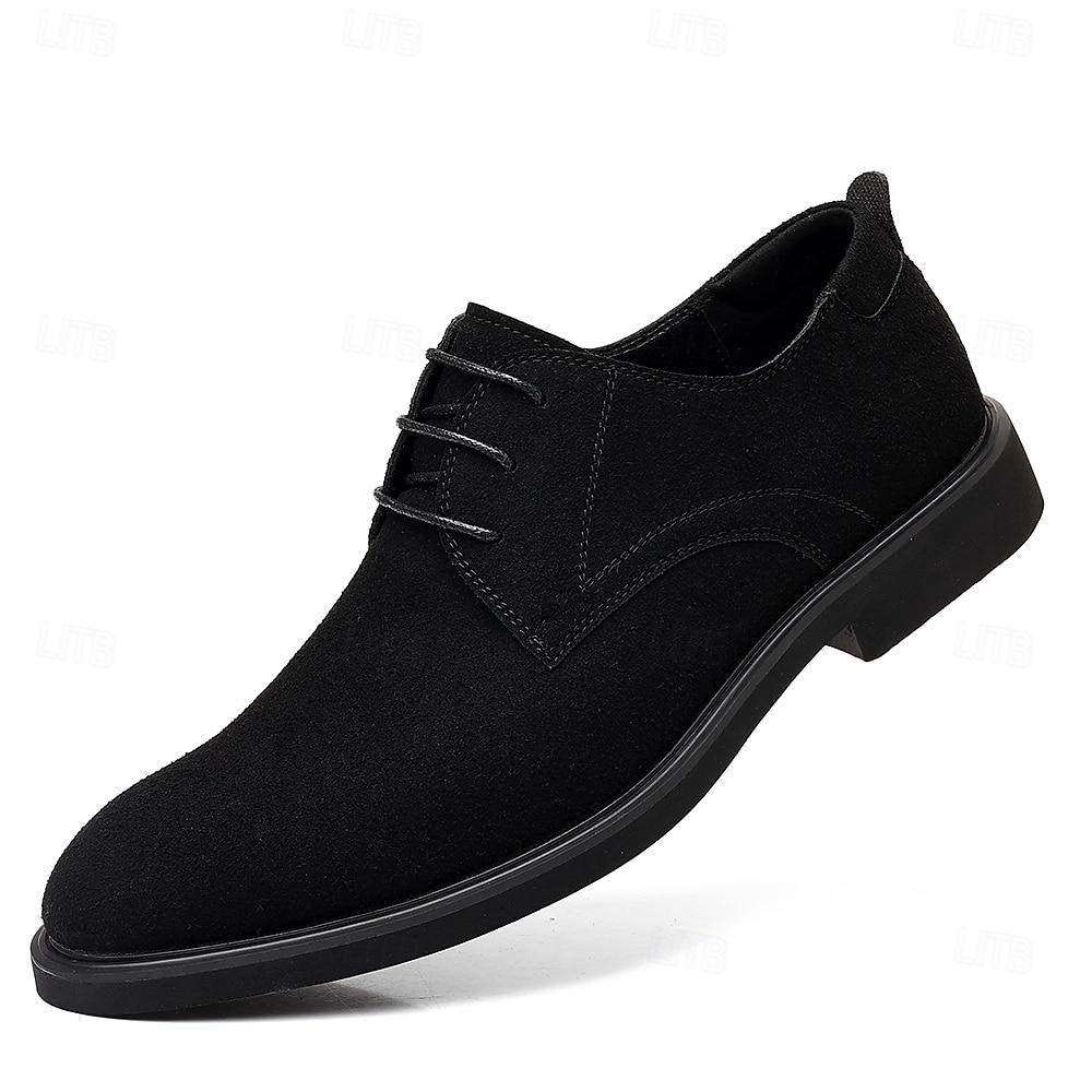 Braune Derby-Schuhe aus hochwertigem Rindsleder für Herren mit glattem Kunstleder-Finish – klassisches Schuhwerk fürs Büro, formelle Anlässe und den Alltag 2025 - $42.99 –P4