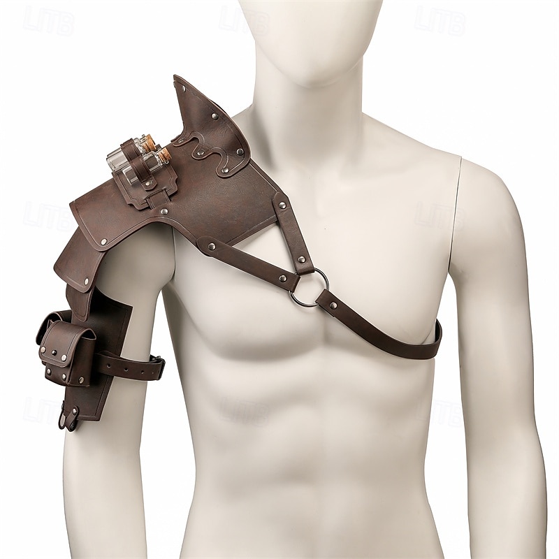 Punk & Gothic Middeleeuws Renaissance Wapens en Harnassen Gemaskerd Bal Krijger Ridder Voor heren Viking Maskerade Prestatie Toneel Maskerade Volwassenen Schouder Pantser 2025 - $30.99 –P5