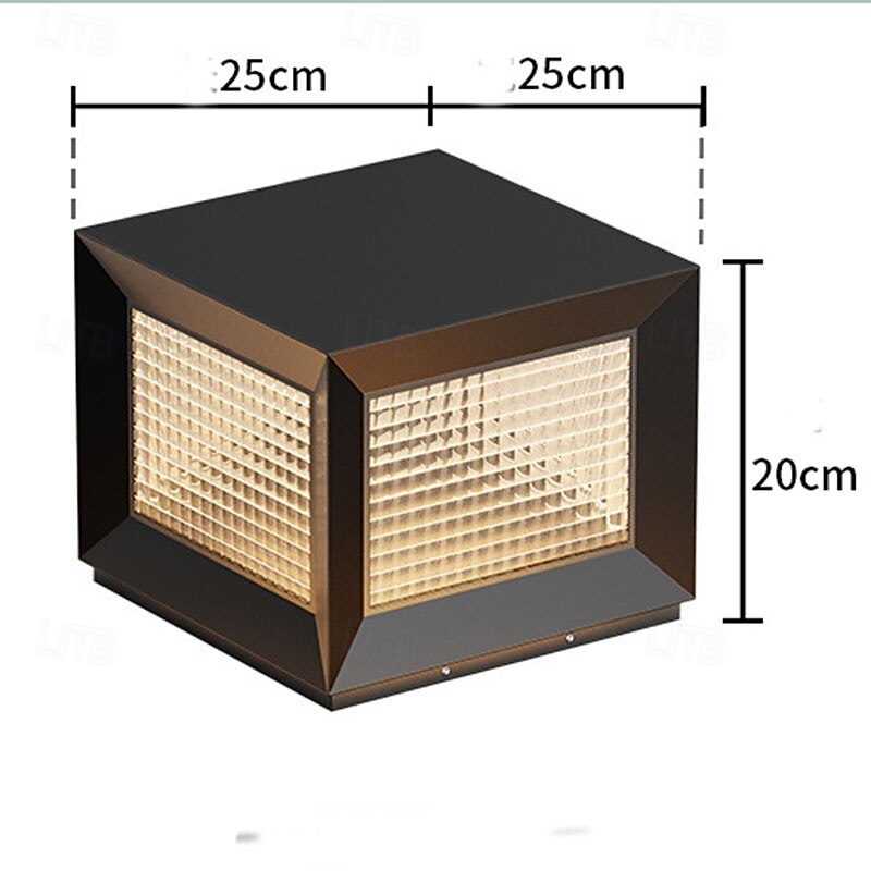 Outdoor Post Lights Fixture Modern Yard Entry Outdoor Column Lights Metal Housing Patio Pillar Lights 110-240V 5W 2025 - $233.89 –P2