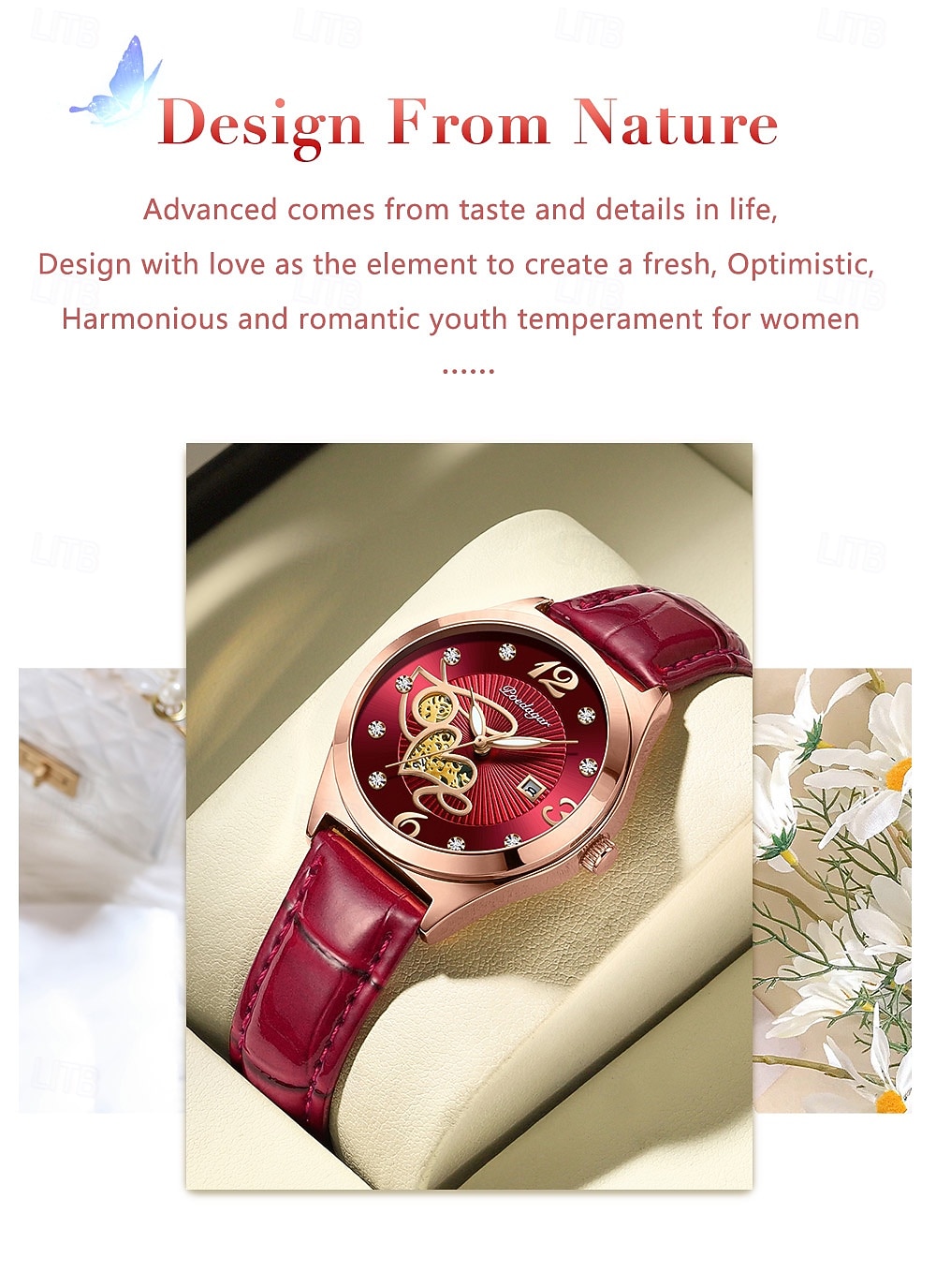 Mother's Day Gift for Women Watch Rose Gold Stainless Steel Mesh Japan Quartz Movement Simple Waterproof Luminous Ladies watch 2026 - $28.99 –P2