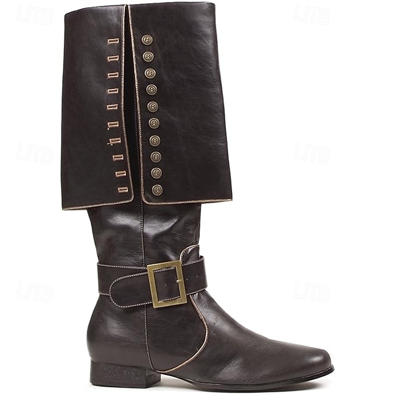 Středověké Renesanční Boty Kozačky Ke kolenům Pirát Viking Křižák Maškarní kostým Pánské Unisex Keltské Pirát předvečer Všech svatých Plesová maškaráda Párty a večer LARP Ren Faire Dospělé Boty Cel 2025 - $63.99 –P7