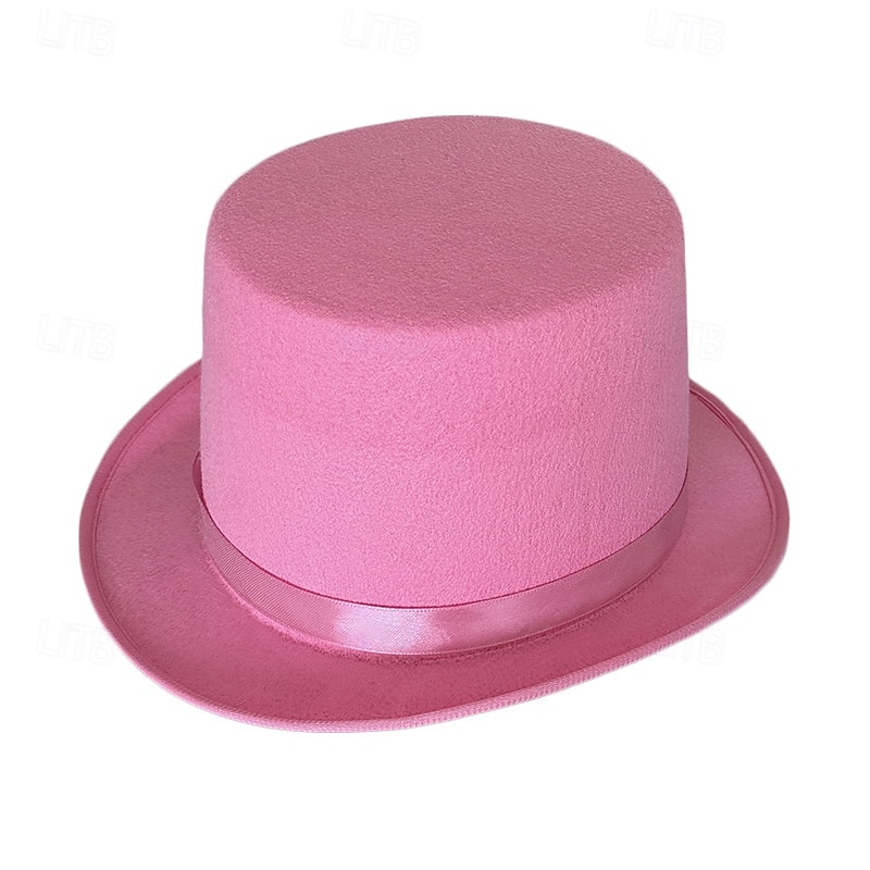 Sombrero de mago para espectáculos, sombrero Lincoln, sombrero alto de espectáculo, sombrero de jazz retro de 13 cm, estilo británico, combinable. 2025 - $8.99 –P2