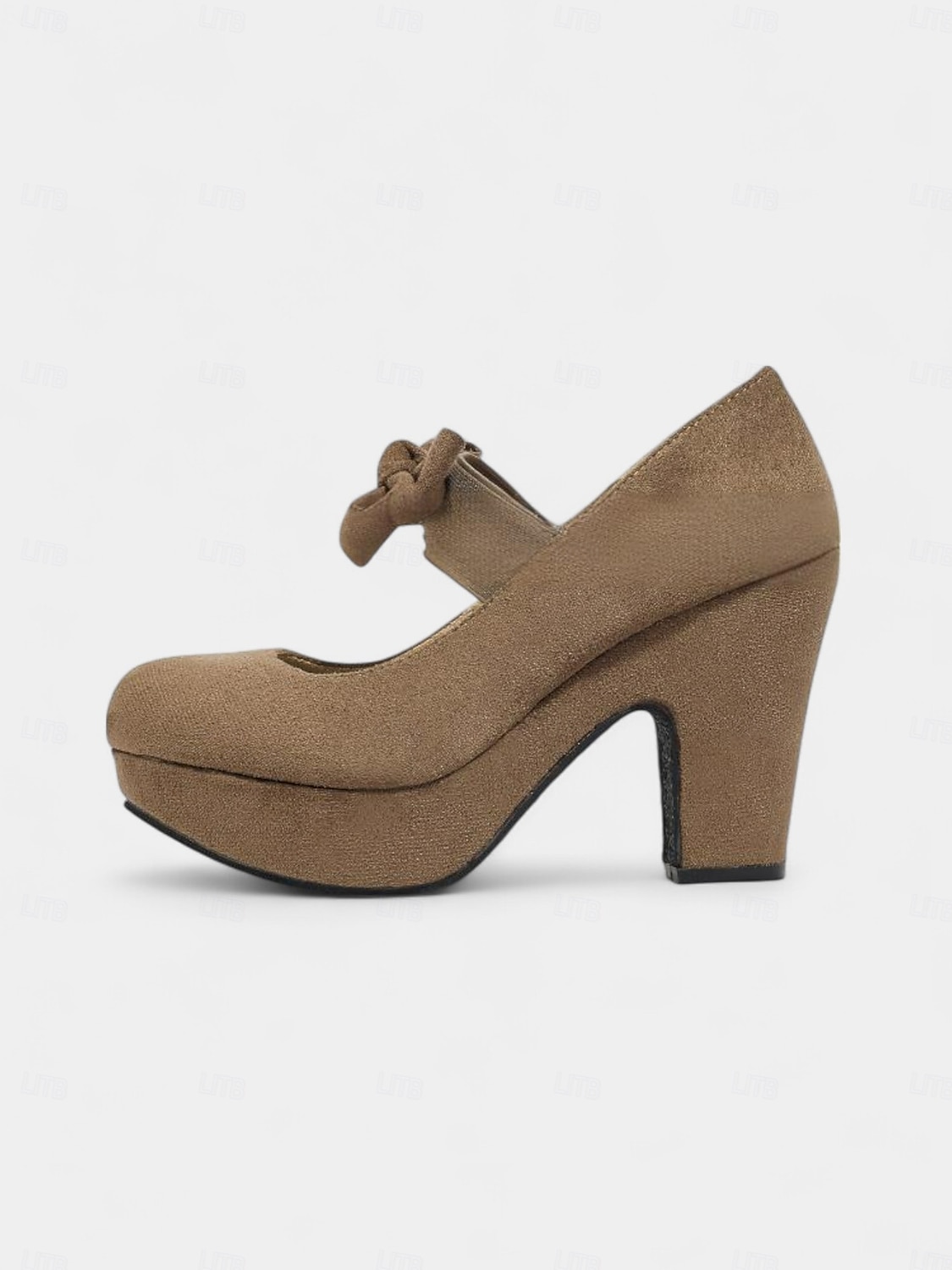 Escarpins Mary Jane bordeaux à plateforme et nœuds pour femme – Chaussures rétro à talons hauts épais des années 1950 pour fêtes, cosplay et tenues d'inspiration vintage de 2025 ? $46.99 –P7