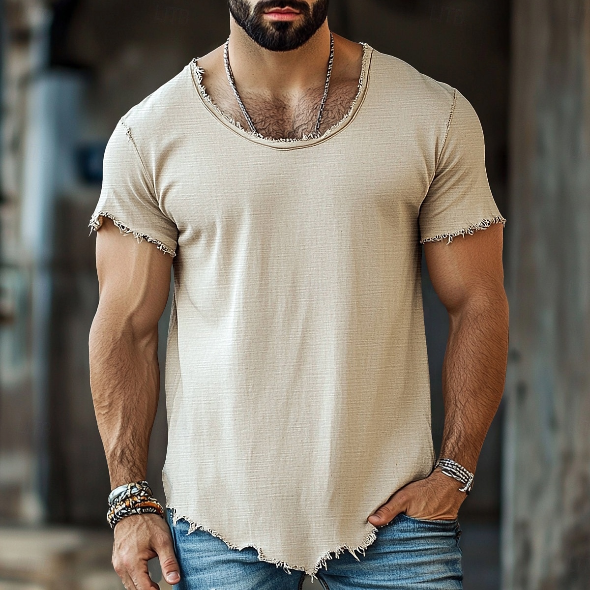 Bărbați Tee Top Tricou din in Manșon scurt Mânecă scurtă Stil Nautic Vară Simplu Modă Designer De Bază Moale Vacanță Stradă Casual Albastru Deschis Negru Alb Top tricou pentru bărbați 2025 - $20.99 –P2