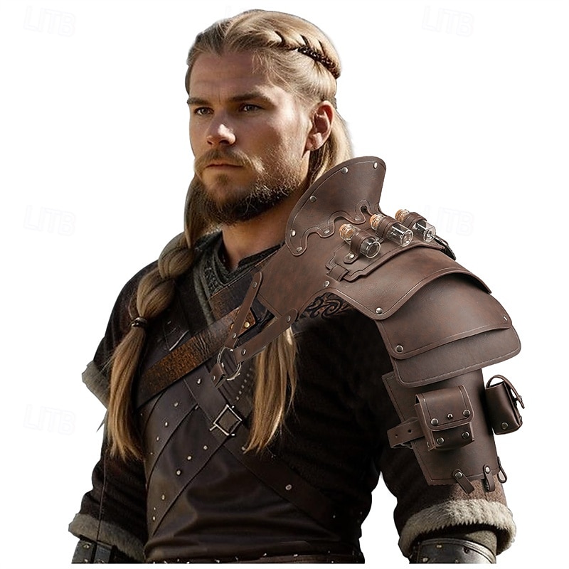 Punk & Gothic Middeleeuws Renaissance Wapens en Harnassen Gemaskerd Bal Krijger Ridder Voor heren Viking Maskerade Prestatie Toneel Maskerade Volwassenen Schouder Pantser 2025 - $30.99 –P3