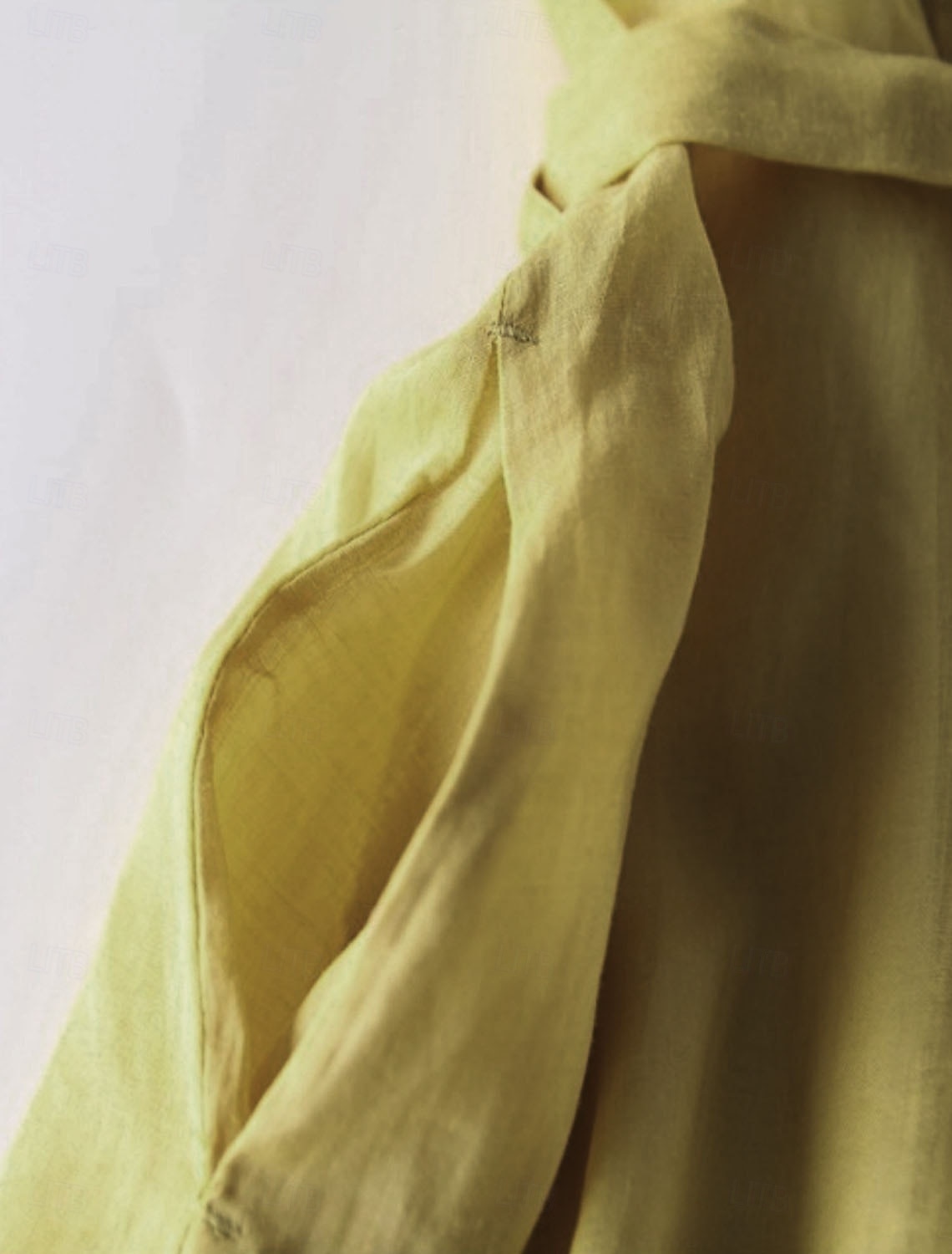 Women's Maxi Dress Cotton Linen Dresses Casual Dress Swing Dress Cotton Maxi Dress Basic Casual Vacation Daily Regular Fit Plain 3/4 Length Sleeve Crew Neck Yellow Pink Summer 2025 - $42.99 –P11