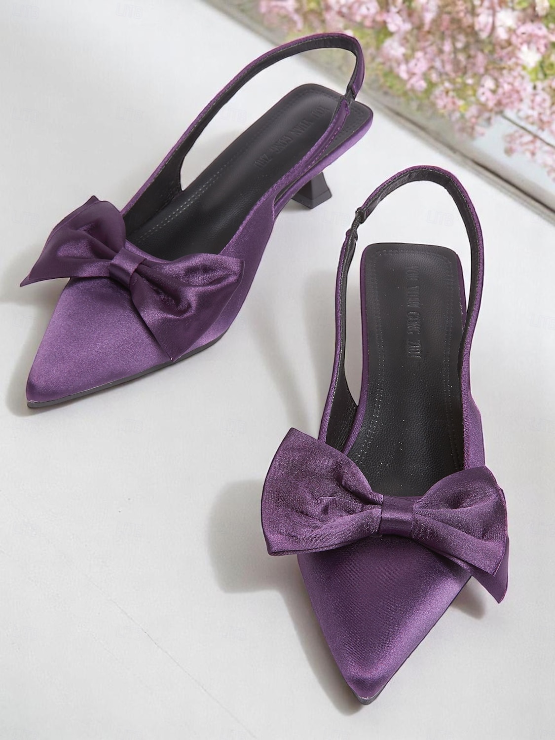 Escarpins à bride arrière et bout pointu en satin violet pour femme – Chaussures élégantes de style vintage des années 1950 pour fêtes, mariages et occasions formelles de 2025 ? $32.99 –P2