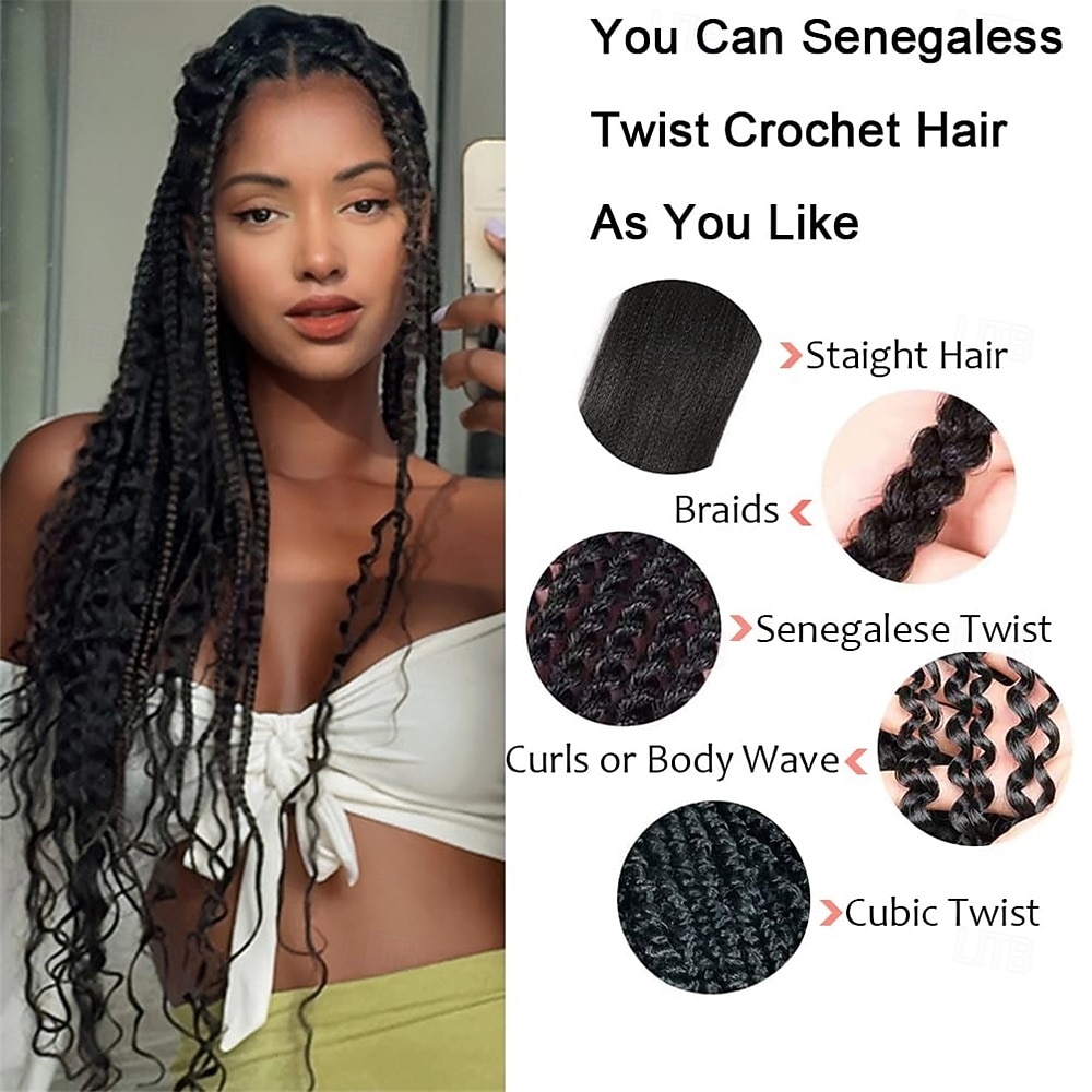 Blonde Braiding Hair Pre Stretched20 Inch 6 Pack Prestretched Ombre Braiding Hair Extensions for Women Synthetic Soft Yaki Texture Crochet Braids Hair Extensions 2026 - $42.99 –P4